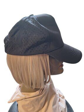 Hat with Blonde Wig Attached Hair 6 inches For Easy Carefree Style NEW